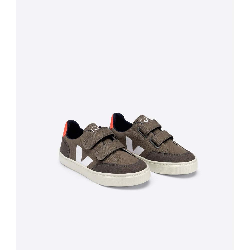 Veja V-12 CANVAS Schoenen Kinderen Koffie | BE 804GSO